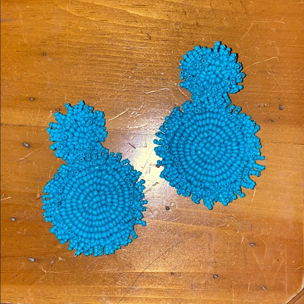Turquoise beaded earrings